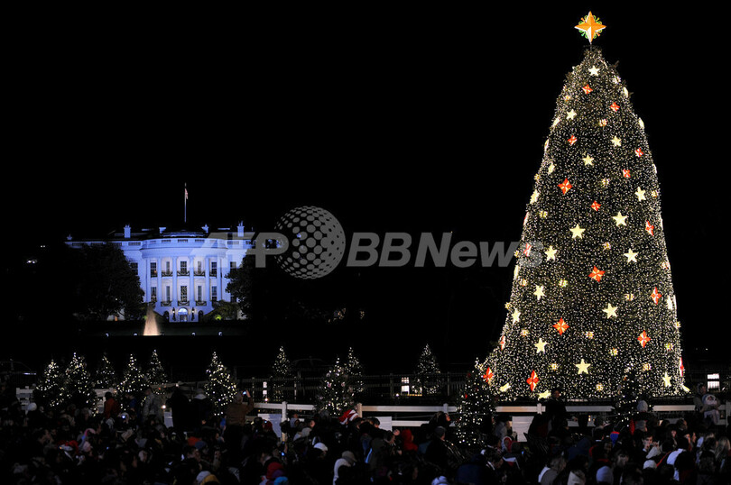 オバマ大統領が初点灯 ホワイトハウスのクリスマスツリー 写真22枚 国際ニュース Afpbb News