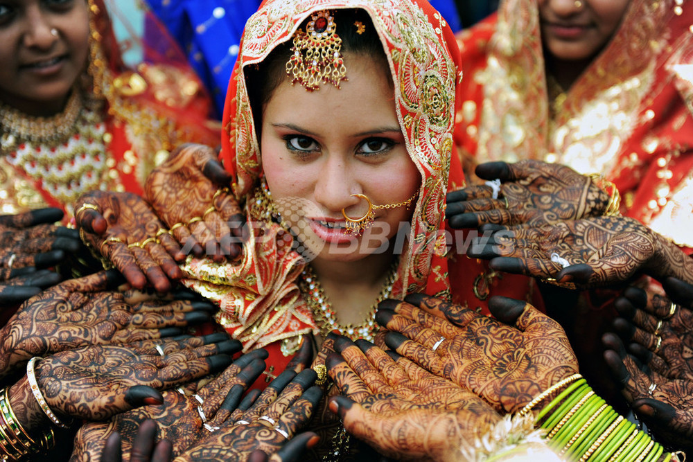 イスラム教徒の集団結婚式 インド 写真7枚 国際ニュース Afpbb News