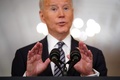 米国のジョー・バイデン大統領。ホワイトハウスにて（2021年3月11日撮影）。(c)MANDEL NGAN / AFP