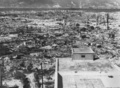 原子爆弾が投下された数日後に撮影された、壊滅状態の広島市（1945年撮影）。(c)AFP