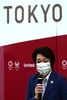 東京オリンピック・パラリンピック競技大会組織委員会の会議に臨む橋本聖子会長（2021年6月8日撮影）。(c)Behrouz MEHRI and BEHROUZ MEHRI / POOL / AFP