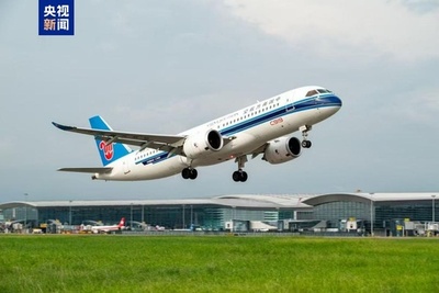 中国国産大型旅客機C919 南方航空就航初年度の旅客輸送量は46万人