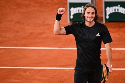 チチパス、「目に異変」も自身初の全仏OP8強入り