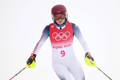 シフリンが大会3度目の途中棄権、アルペン複合 北京冬季五輪