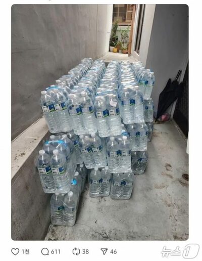 注文ミスで「水2リットル×6本×80パック＝約1トン」返品という“地獄の現場”…韓国・配送員ボー然