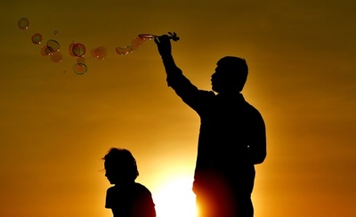 常夏のビーチの夕暮れ、スリランカ・コロンボ