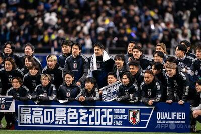 サッカー日本代表、一番乗りで8大会連続のW杯出場権獲得