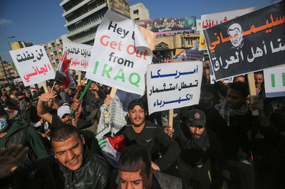 イラン司令官殺害から1年 イラクで大規模集会、報復訴え