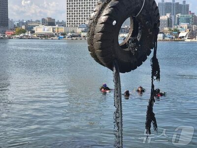 湖底に沈んだ巨大タイヤから黒い液体、ごみ60トン…韓国の「美しい湖」の衝撃実態