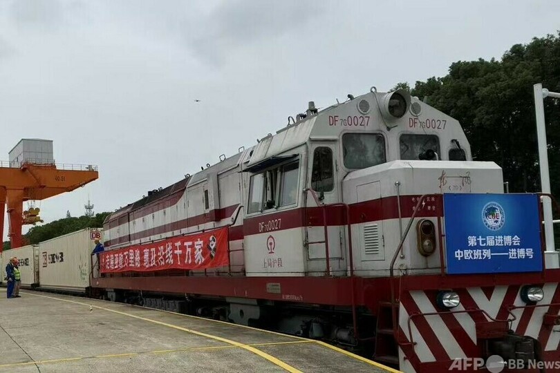 走行距離1万1000キロ 今年最初の「中欧班列・輸入博号」が上海到着