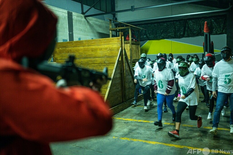 イカゲーム 命がけ じゃない体験型イベント イタリア 写真24枚 国際ニュース Afpbb News