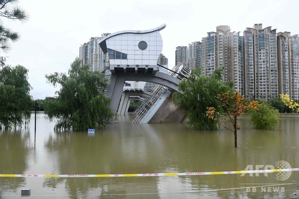 長江沿岸で洪水、浸水被害も 中国・南京 写真10枚 国際ニュース：AFPBB