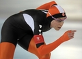 2010年%%バンクーバー冬季五輪%%、スピードスケート女子1000メートル。1分16秒58で2位に入ったオランダのアネット・ゲリットソン（%%Annette Gerritsen%%）。（2010年2月18日撮影）(c)AFP/DDP/DAVID HECKER