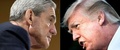 ロバート・モラー米特別検察官（左）とドナルド・トランプ米大統領（2019年1月8日作成、資料写真）。(c)SAUL LOEB and Brendan Smialowski / AFP