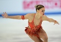 フィギュアスケート欧州選手権、女子シングル・ショートプログラム（SP）。演技に臨むベルギーのルナ・ヘンドリックス（2024年1月11日撮影）。(c)Daniel MIHAILESCU / AFP