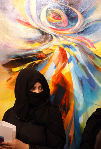 レバノン出身アーティストの個展、サウジ