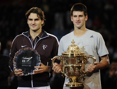 ジョコビッチ フェデラーを下しシーズン4勝目、スイス・インドア