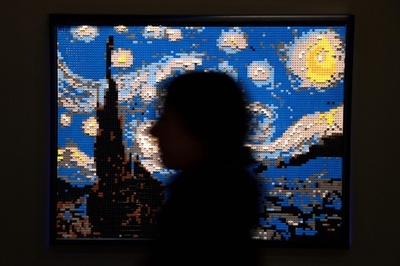 「ゴッホ」や「クリムト」も、レゴブロックの芸術展 伊トリノ