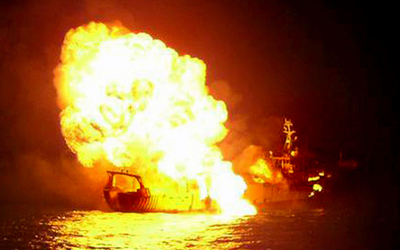 インド海軍の海賊船撃沈、実はタイの漁船か