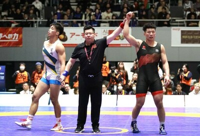 マルハン北日本カンパニー所属・レスリング 日下 尚<br />2025年天皇杯全日本レスリング選手権大会「グレコローマン77㎏級 優勝」