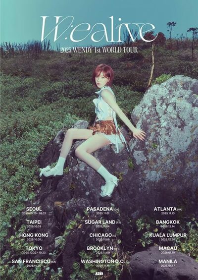 レッドベルベットのウェンディ、初のソロワールドツアー開催へ