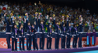 女子バレー日本、韓国を下して銅メダル獲得