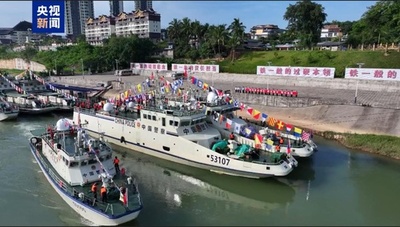 中国・ラオス・ミャンマー・タイの4カ国 第165回メコン川合同パトロールを開始