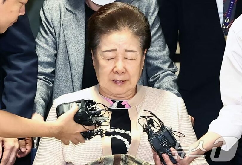 世界平和統一家庭連合（旧統一教会）のハン・ハクチャ（韓鶴子）総裁(c)news1