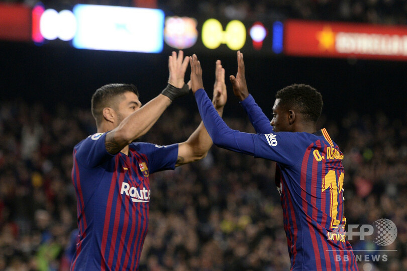 バルサがリーグ首位で中断期間へ、セルタに快勝