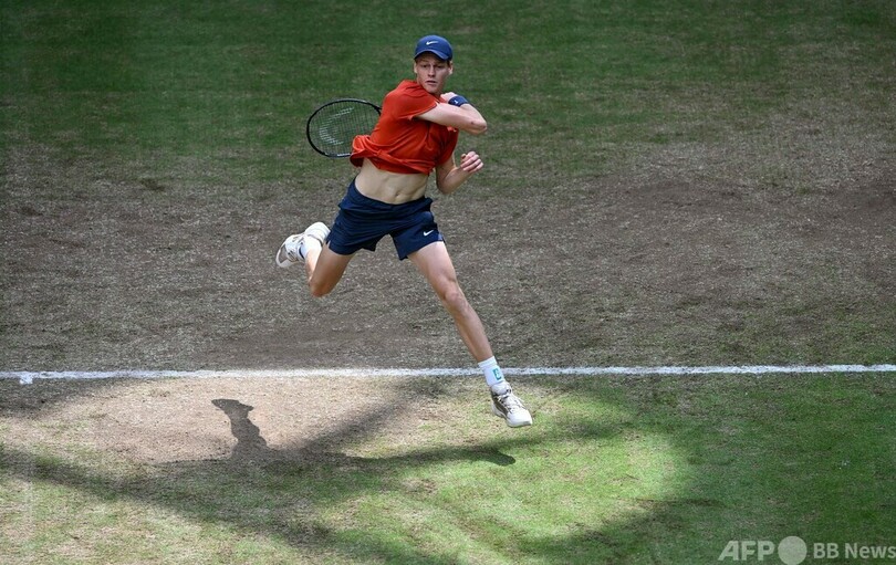 シナーが芝で初優勝 ホルカシュ下しテラ・ウォルトマンOP制覇