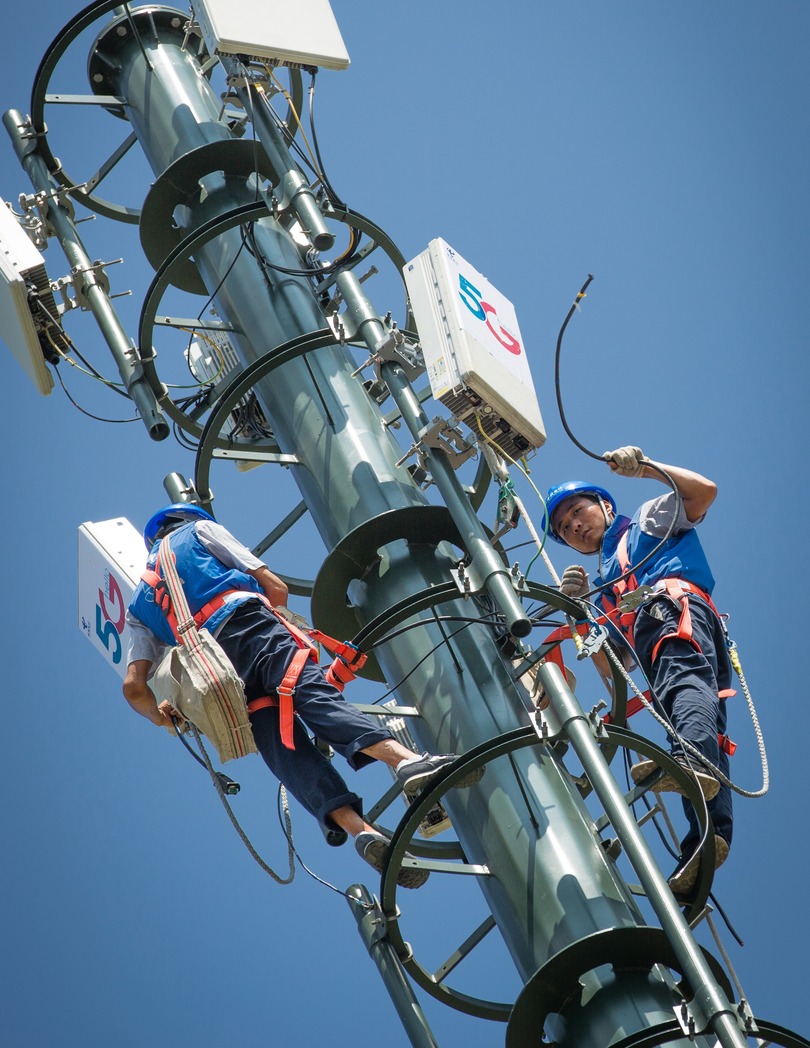 中国、稼働済み5G基地局が99万3千カ所に