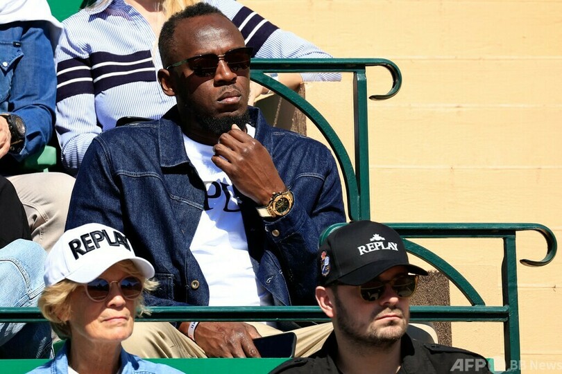 ウサイン・ボルト氏、モナコでテニス観戦