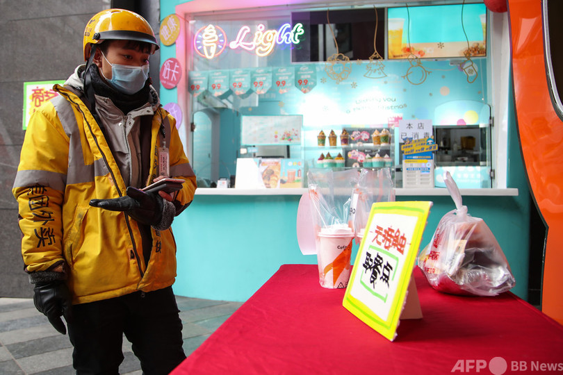中国・四川省が「非接触型デリバリー」促進 食事保管専用ロッカーを設置