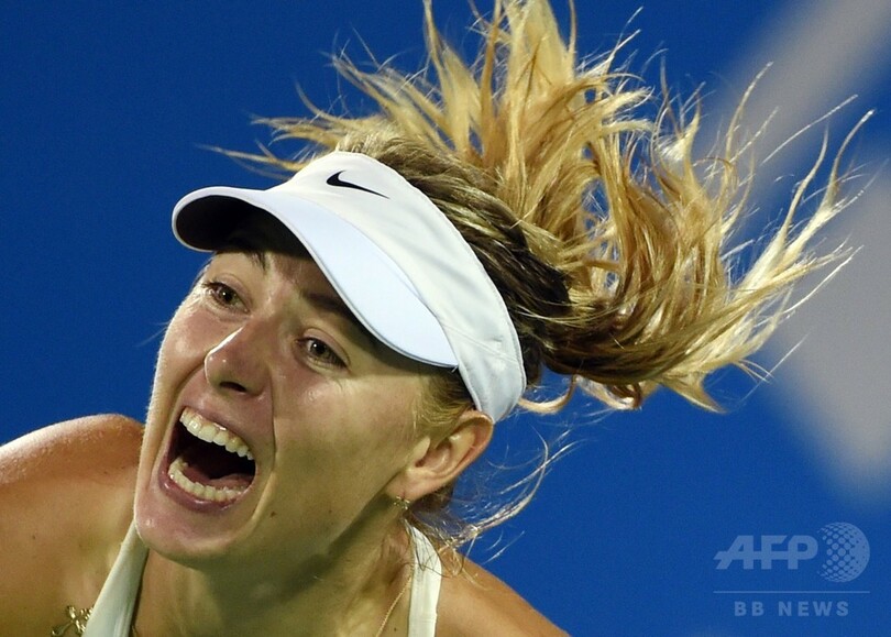 シャラポワが初戦突破、順当に3回戦へ 武漢オープン