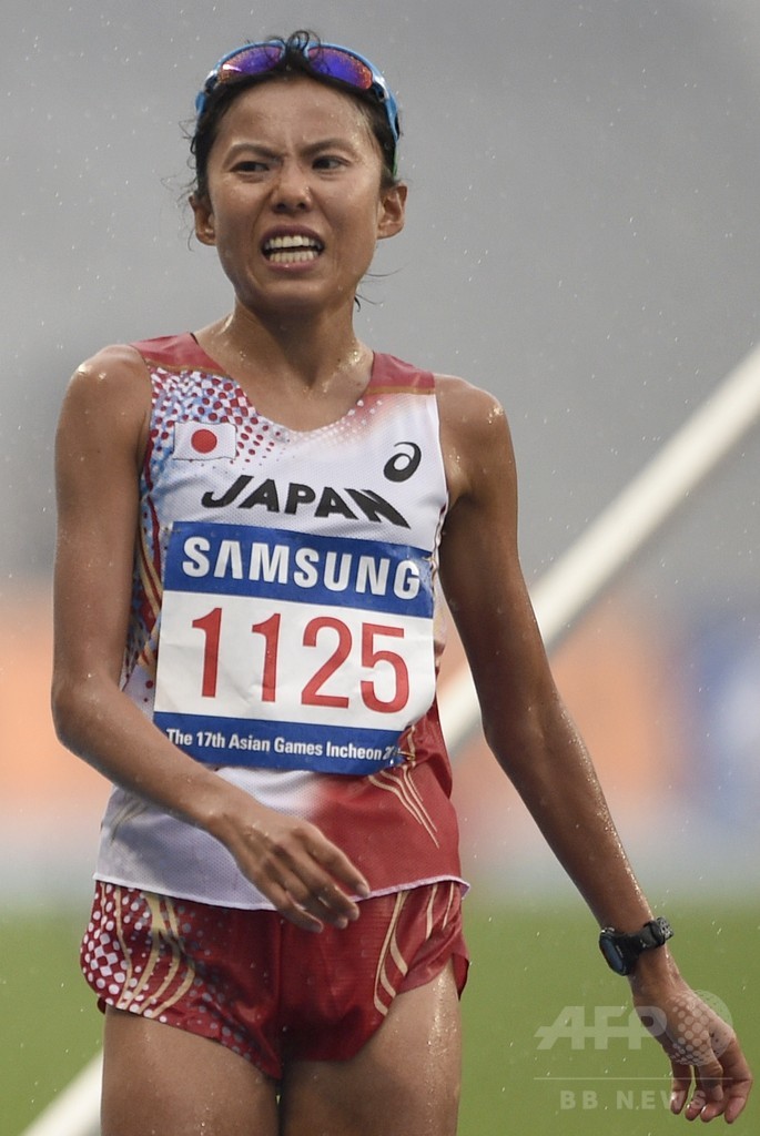 木崎が女子マラソンで銀メダル、アジア大会