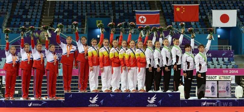 日本が体操の女子団体総合で銅メダル、アジア大会