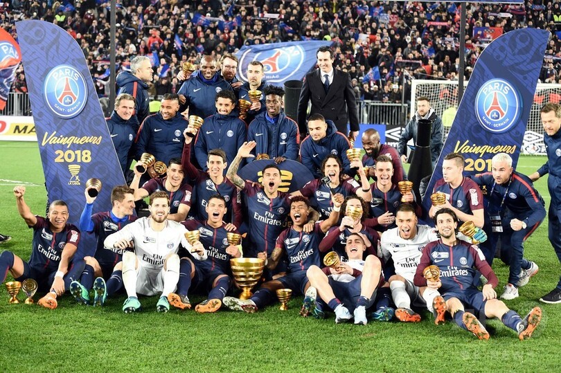 PSGがモナコ下しリーグ杯5連覇、カヴァーニが2得点の活躍