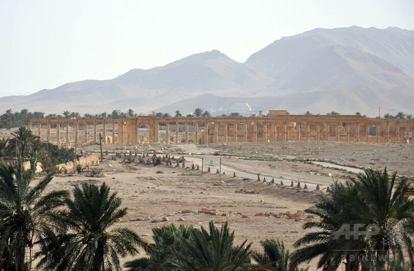 IS、シリア中部の古代都市パルミラの大部分を制圧