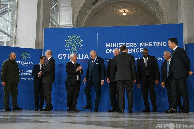 G7初の国防相会合、ウクライナ支持を改めて宣言 中東情勢に懸念