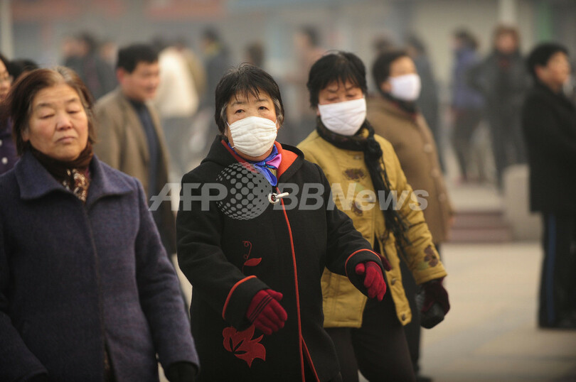たれ込めるスモッグ、世界最悪水準の大気汚染 中国