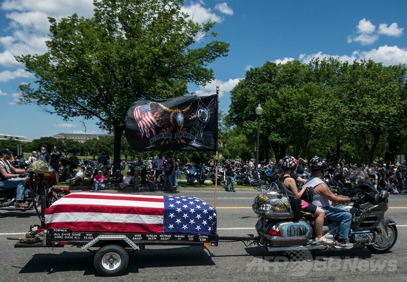 バイク行進「ローリングサンダー」米戦没者を追悼