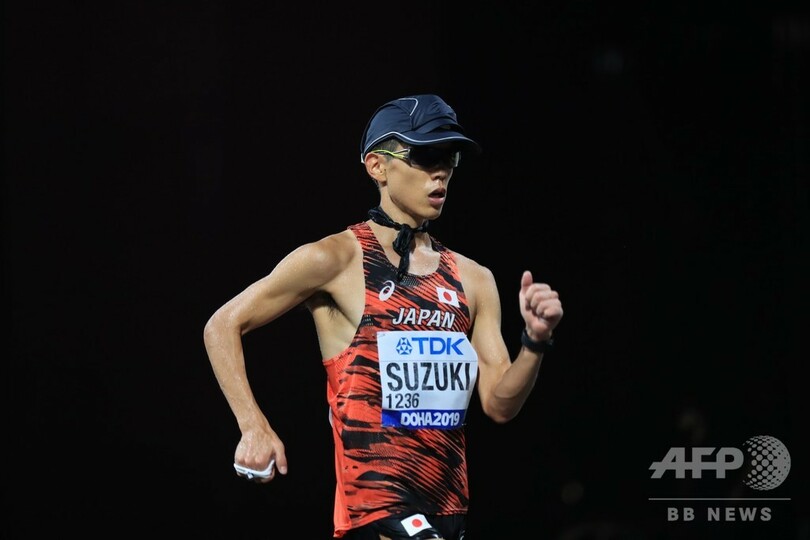 鈴木が男子50キロ競歩で世陸金メダル、日本勢初の快挙