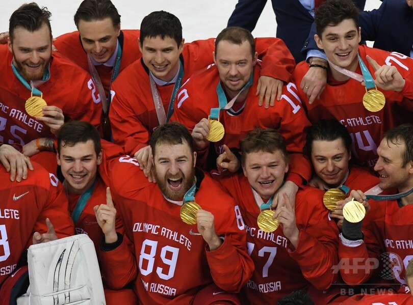 OARがアイスホッケー男子金メダル、延長戦の末にドイツ下す