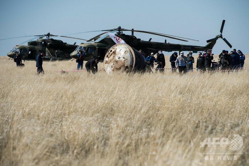 宇宙飛行士が地球に帰還、パンデミック宣言後初