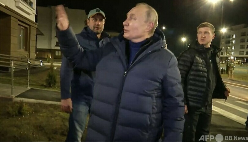 プーチン氏「盗っ人らしく」夜間に制圧地訪問 ウクライナ国防省