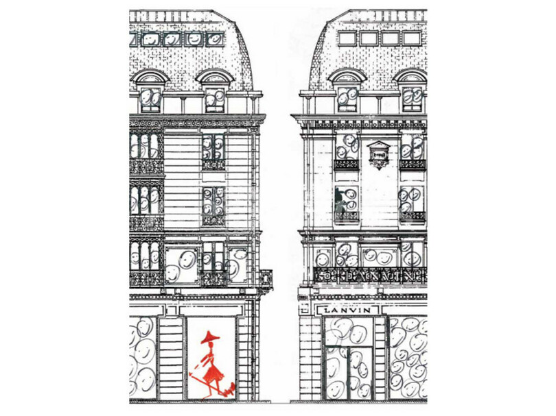 ランバン、フォーブルサントノーレのブティックをリニューアルオープン