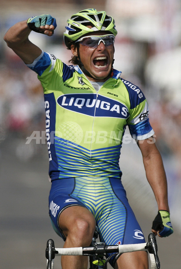 ＜自転車レース 第93回リエージュ～バストーニュ～リエージュ＞ディルーカ 優勝を果たす ベルギー 写真17枚 国際ニュース：AFPBB News