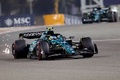 23F1開幕戦バーレーンGPのフリー走行2回目に臨むアストンマーティンのフェルナンド・アロンソ（2023年3月3日撮影）。(c)Giuseppe CACACE / AFP