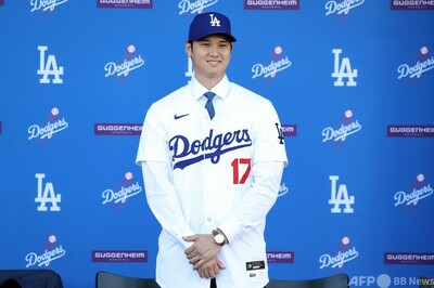 大谷がドジャース入団会見 ワールドシリーズ制覇に意欲