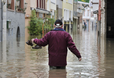 ドイツでも洪水、積もった雪が解けて河川増水